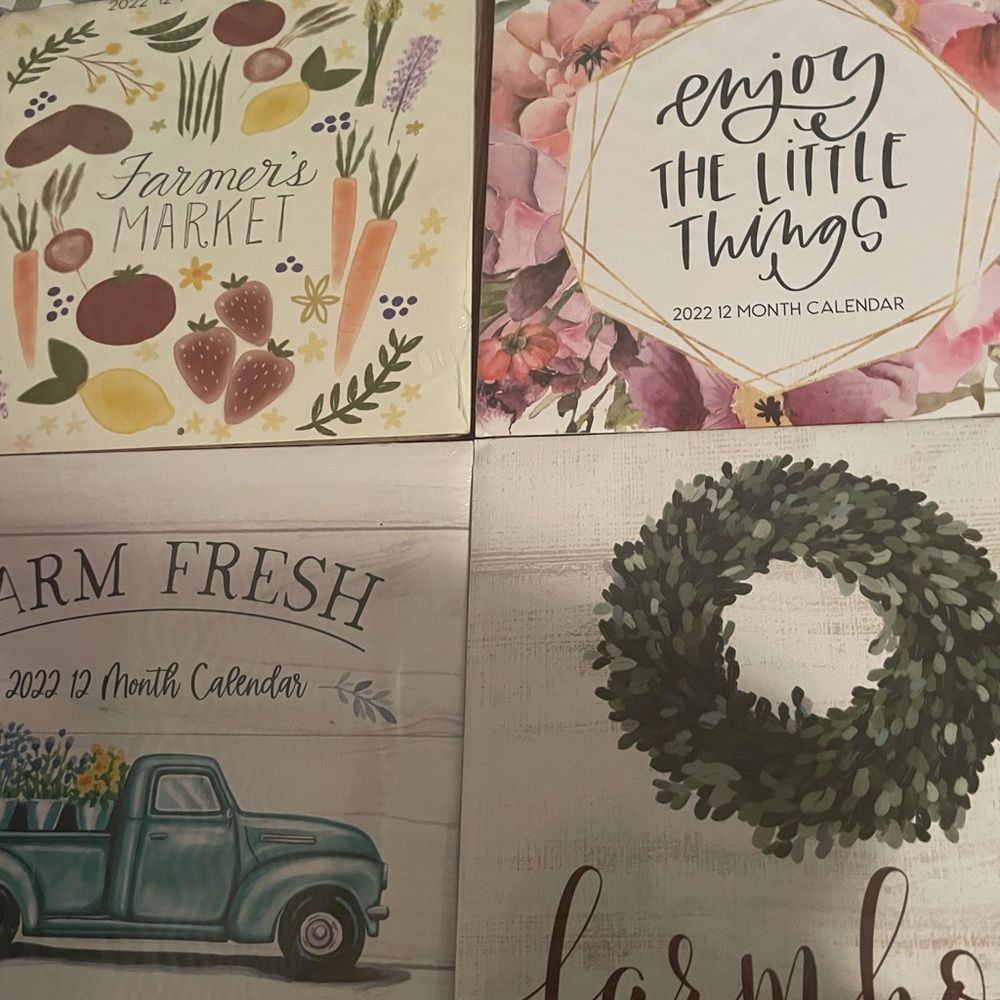 Four sets of calendar